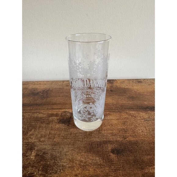 Jack Daniel's Snowflake Highball Glass 10 oz Holiday Winter Theme - Picture 1 of 7